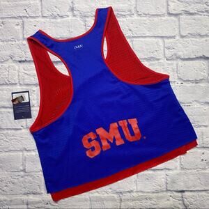 Southern Methodist University Mesh Double Layer Tank in Blue
